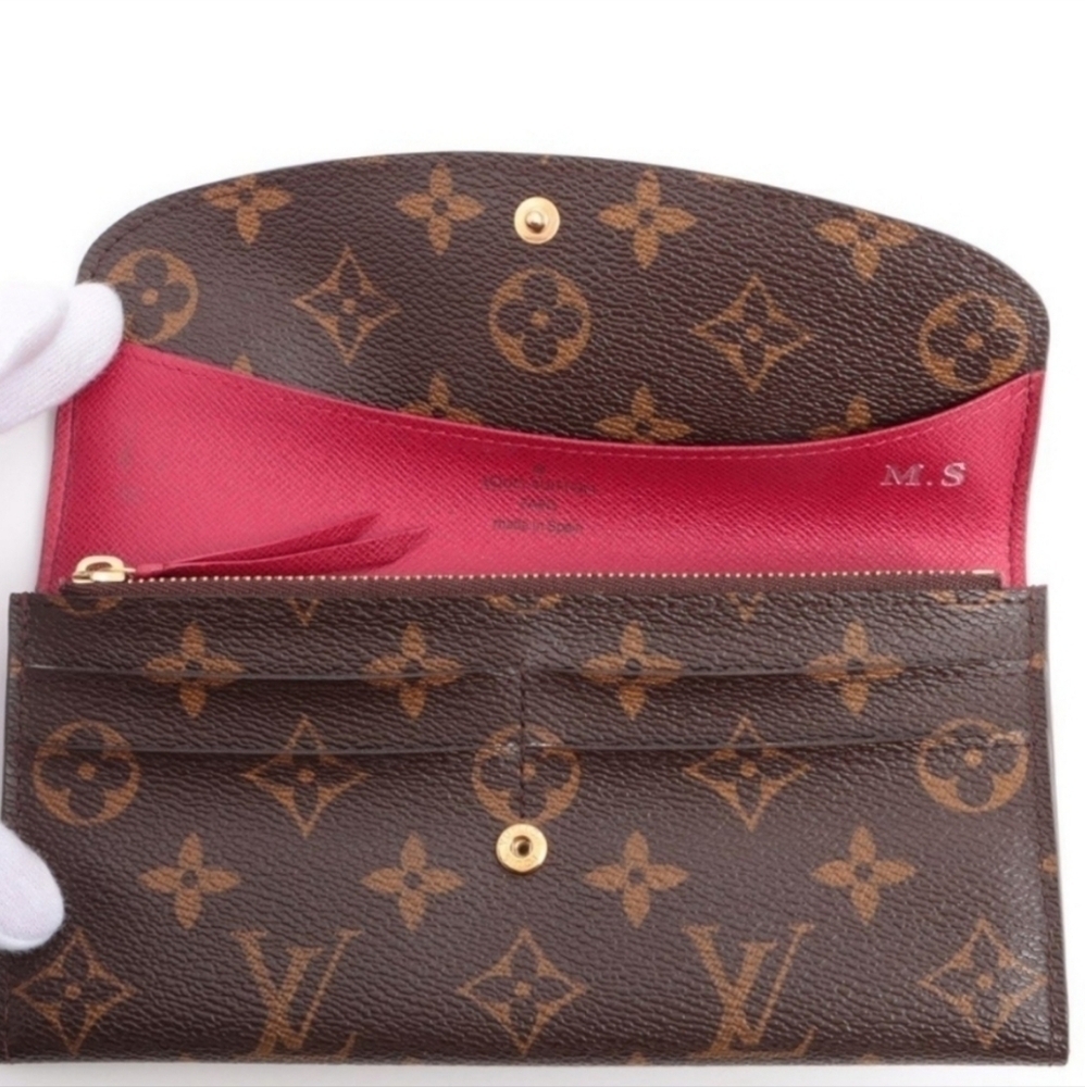 Authentic Louis Vuitton Monogram Portofeuille Emilie Long Wallets - Picture 6 of 12